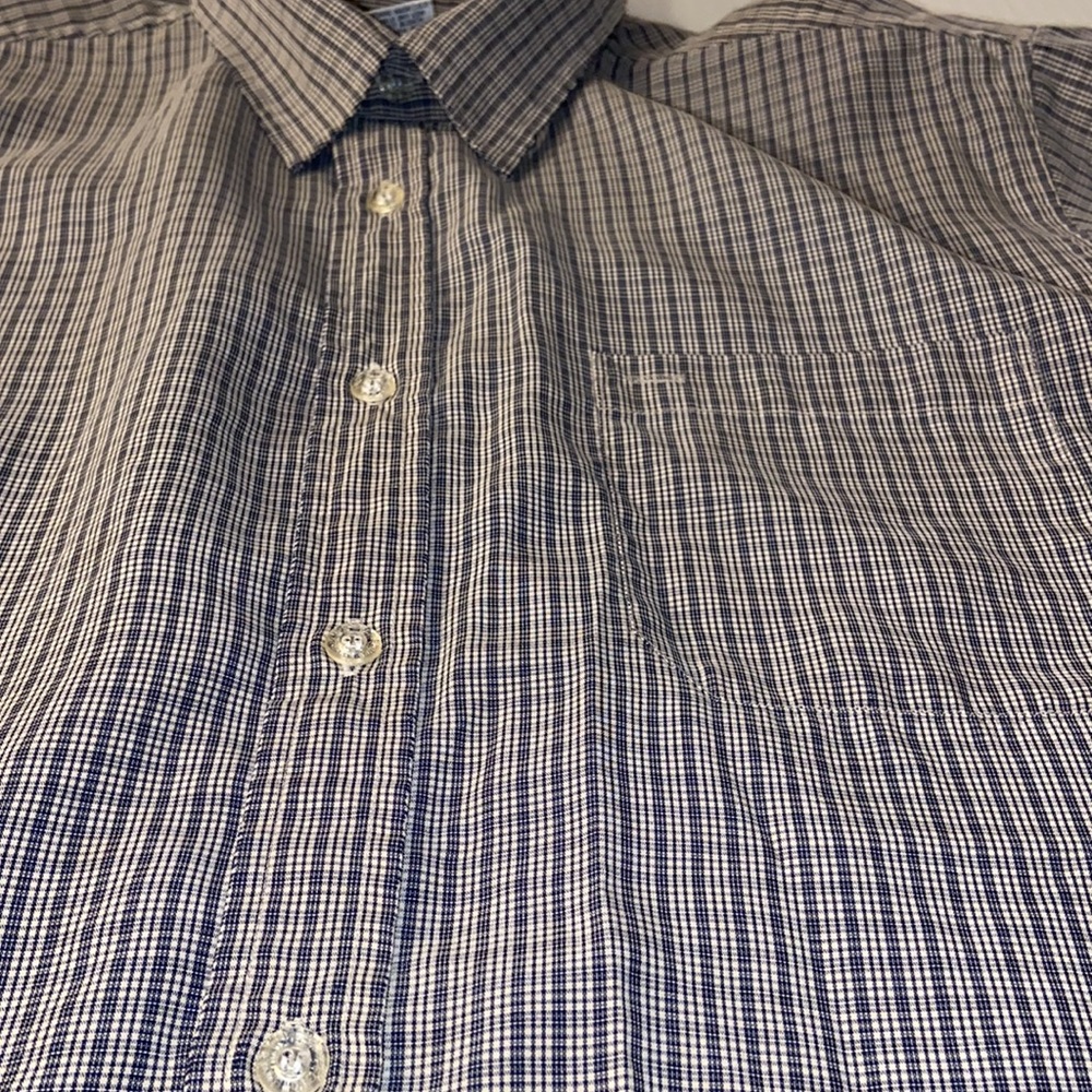 Billabong Men’s Large Short Sleeve Plaid Button Up Shirt - Picture 4 of 4